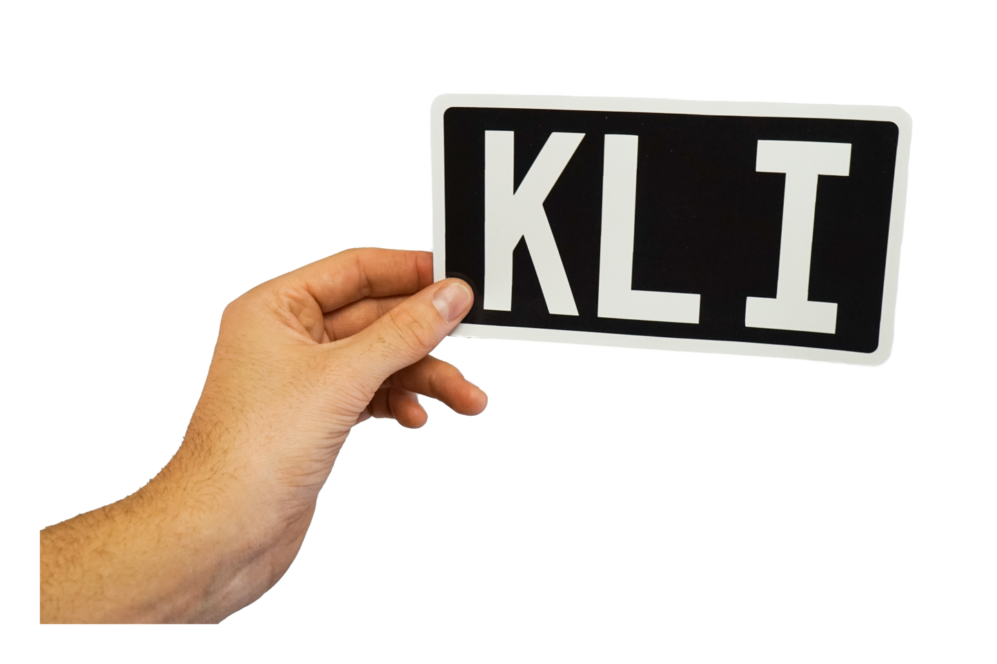 Der Aufkleber KL1 Steyr Traktor in einer Lifestylanwendung.